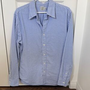 Slim Untucked Broken-in organic cotton oxford shirt J Crew